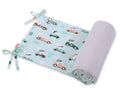 Universal bumper for cot - mint rabbits