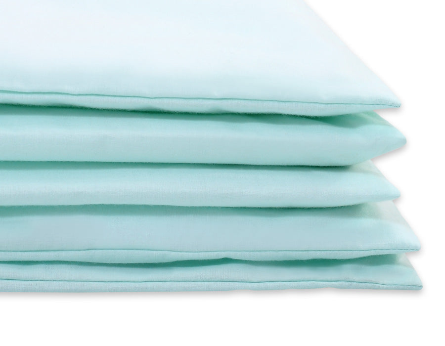 Cotton children's bedding set, 2 pieces, pillowcase 60x40 cm and duvet cover 120x90 cm - mint