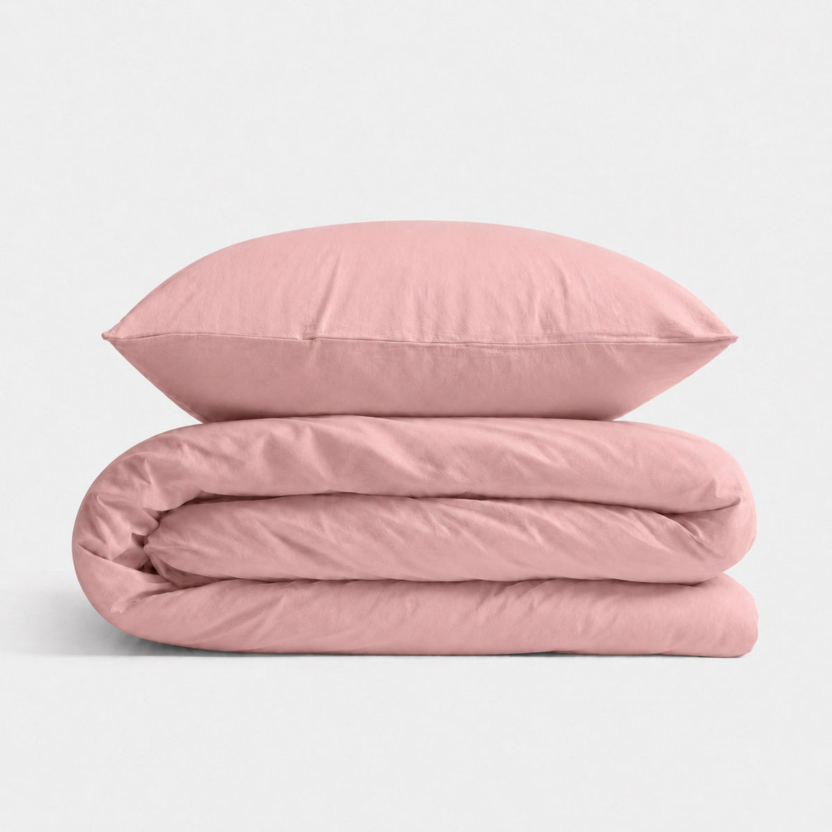Cotton children's bedding set 2 pieces pillowcase 60x40 cm and duvet cover 135x100 cm - pastel pink