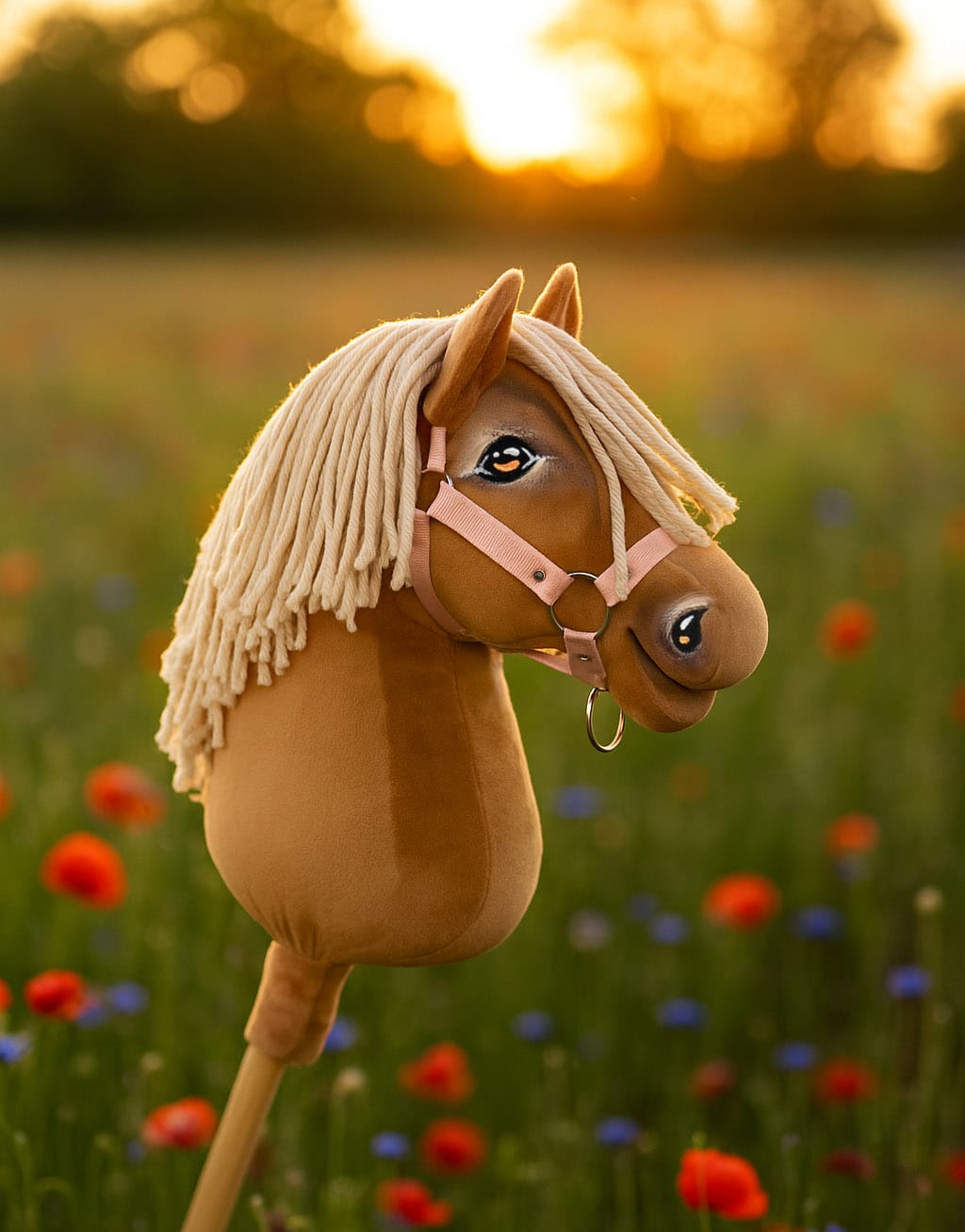Horse on a stick Super Hobby Horse Premium - palomino horse A3