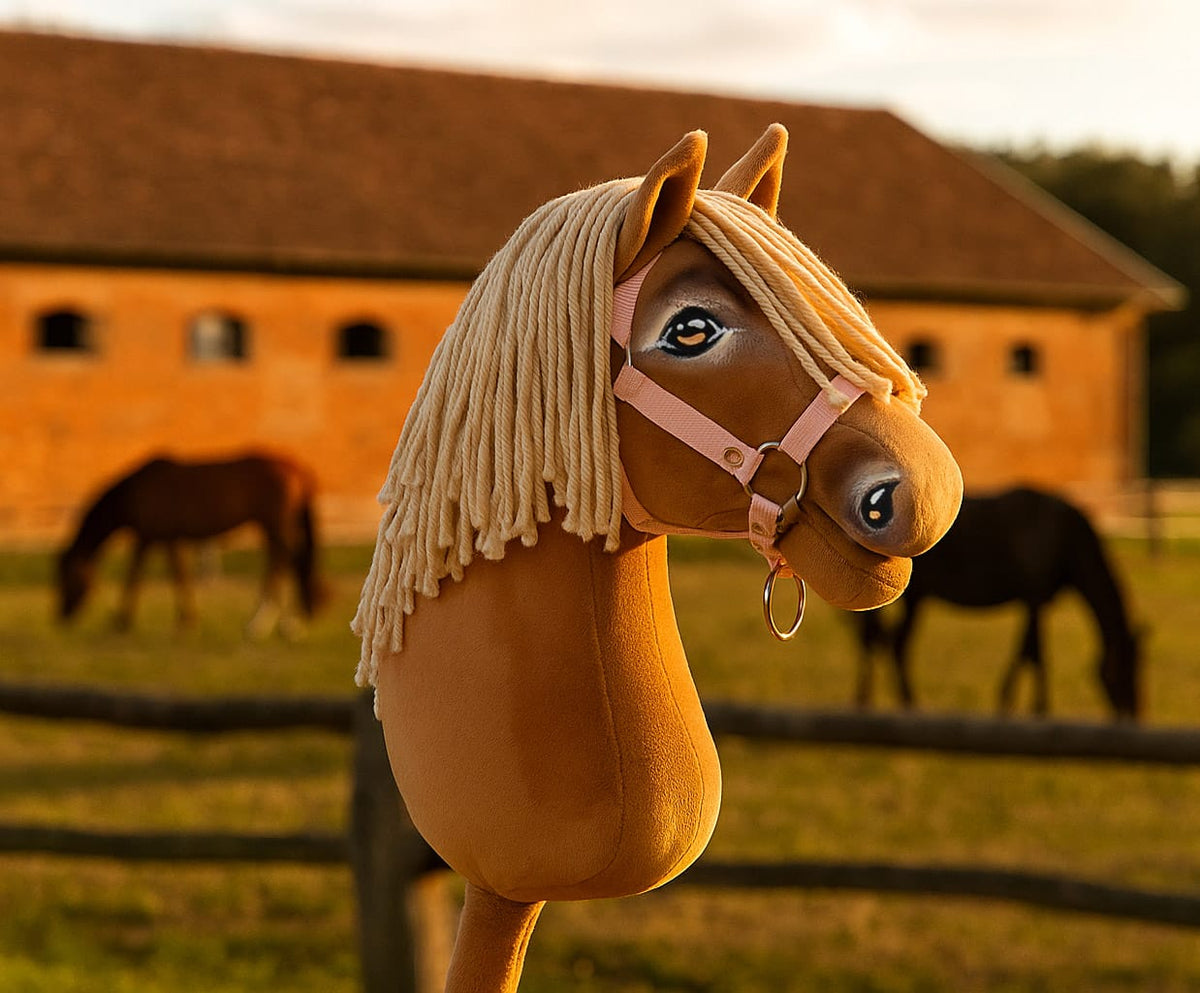 Horse on a stick Super Hobby Horse Premium - palomino horse A3
