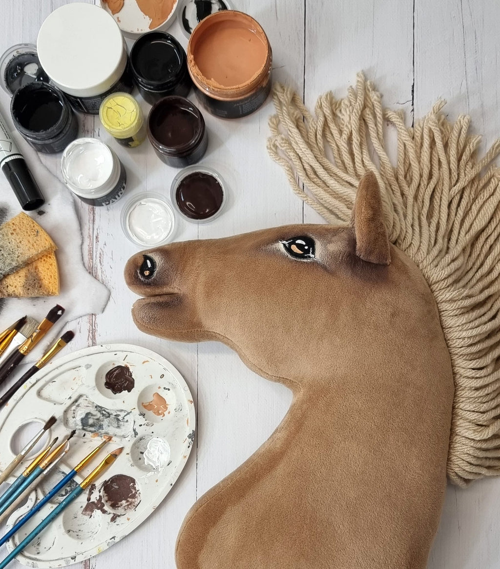 Horse on a stick Super Hobby Horse Premium - palomino horse A3