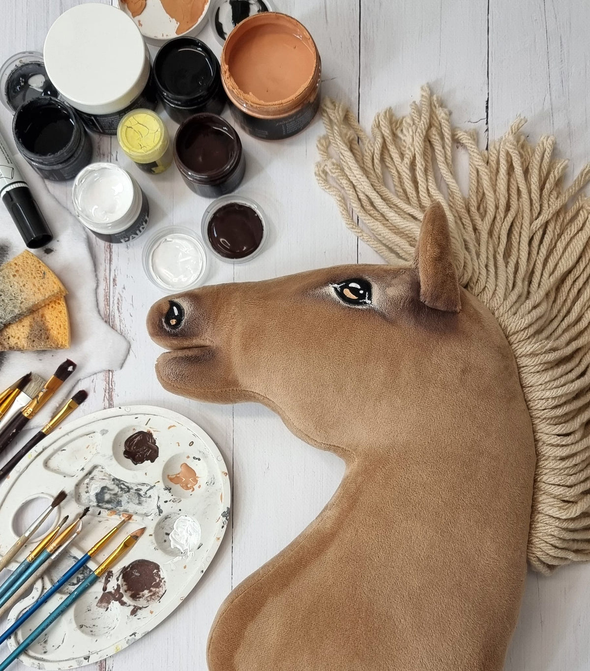 Horse on a stick Super Hobby Horse Premium - palomino horse A3
