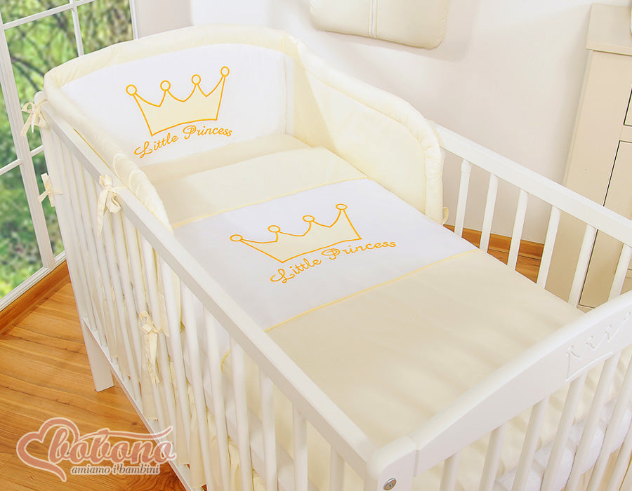Bedding set 2-pcs- Little Prince/Princess cream