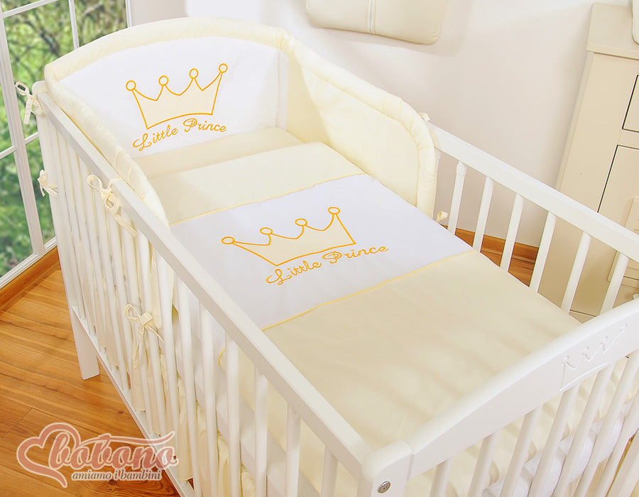 Bedding set 3pcs- Little Prince/Princess cream