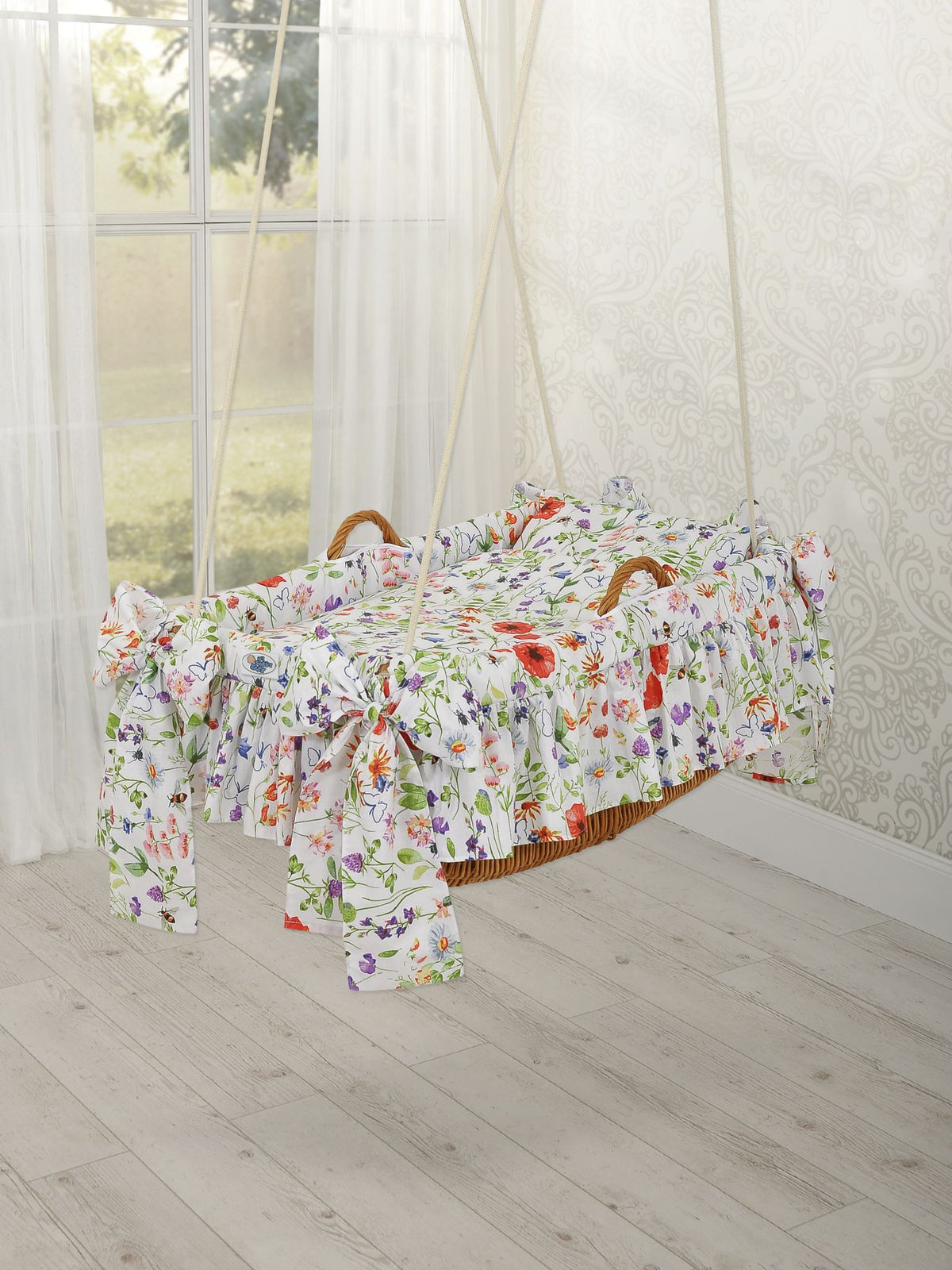 Moses Basket Hanging crib - Meadow