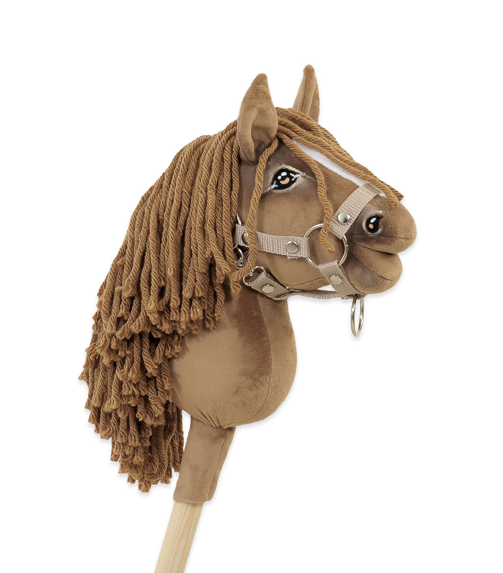 Horse on a stick Super Hobby Horse Premium light chestnut horse A5