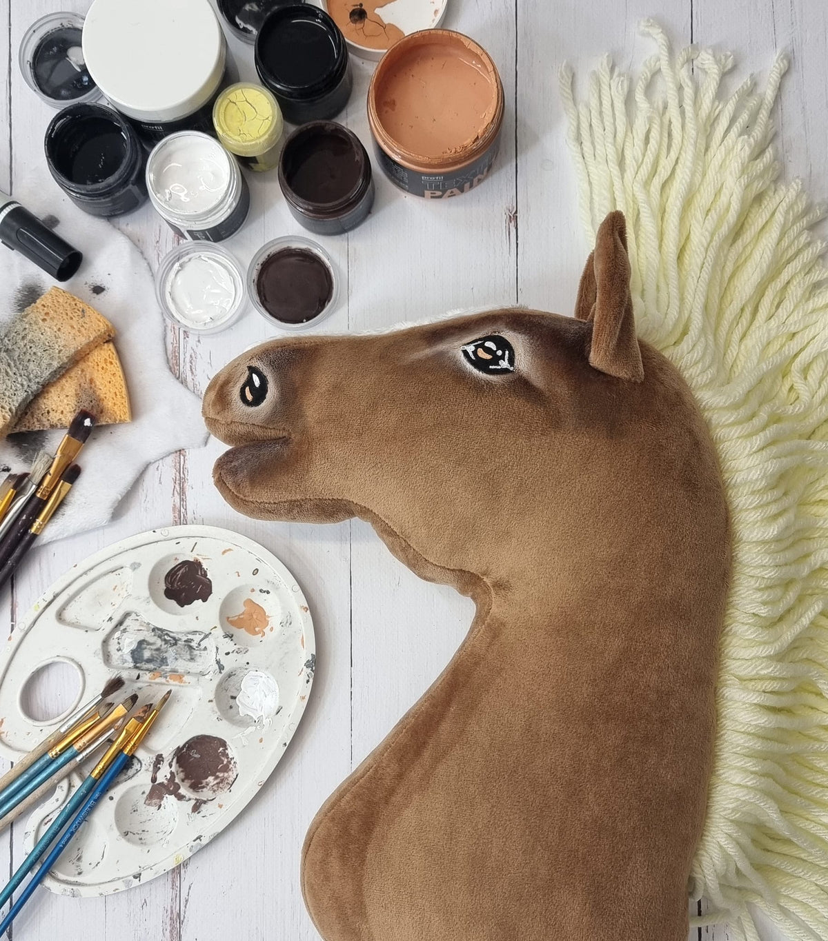 Horse on a stick Super Hobby Horse Premium - haflinger horse A3