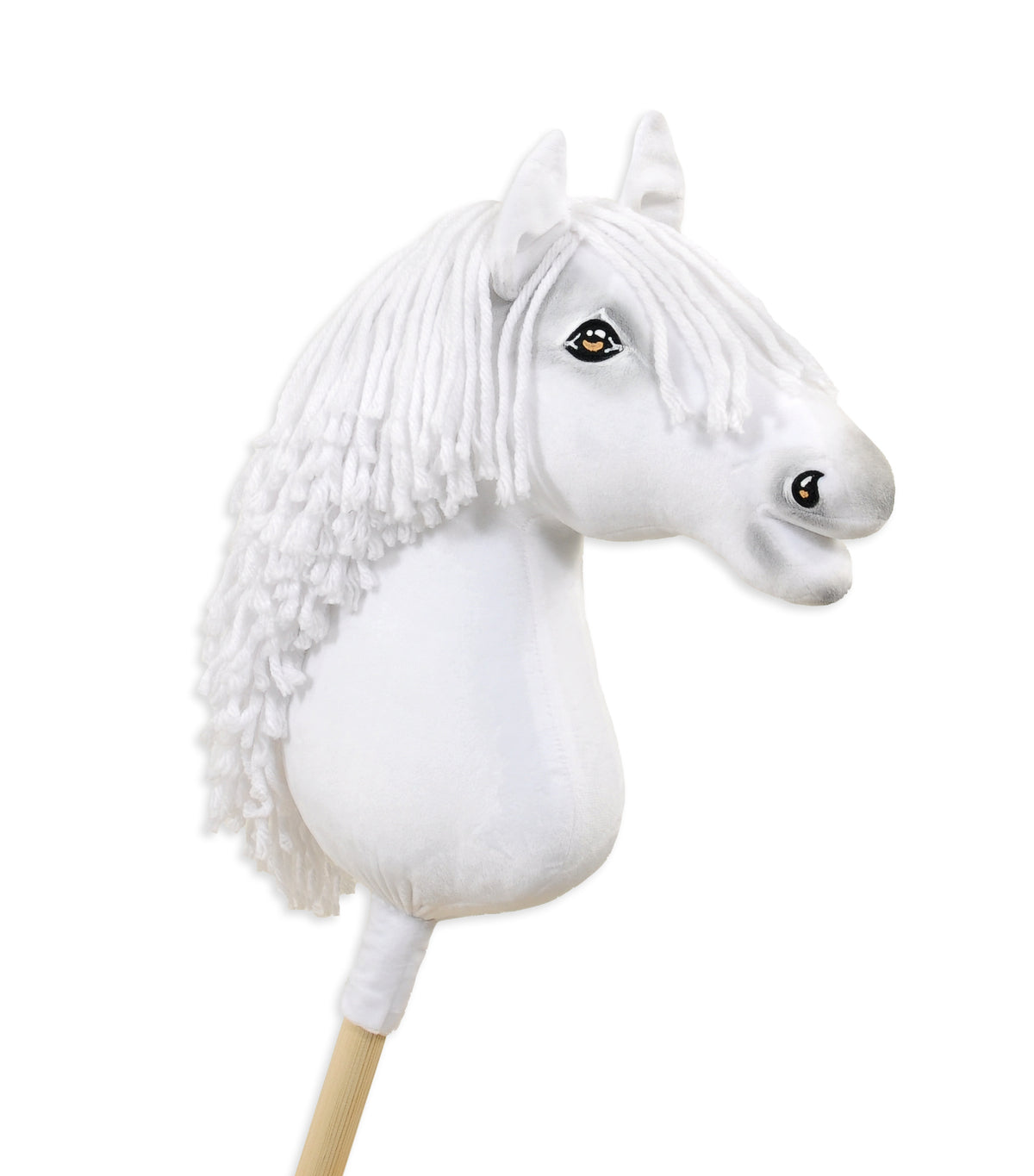 Horse on a stick Super Hobby Horse Premium - white A3