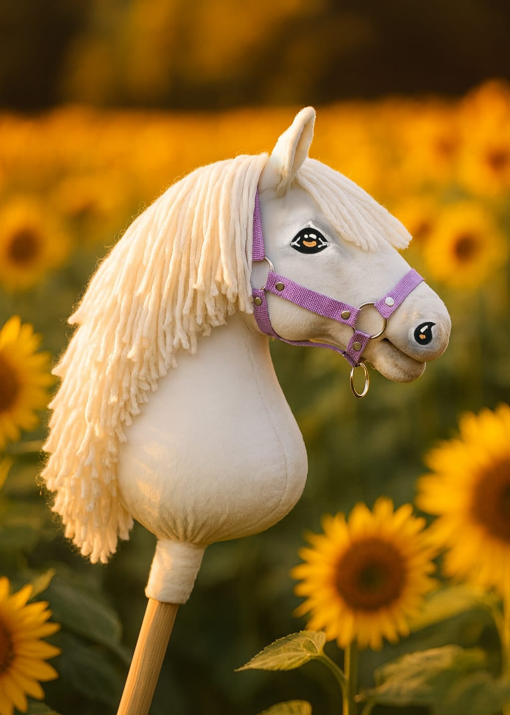 Horse on a stick Super Hobby Horse Premium - white A3