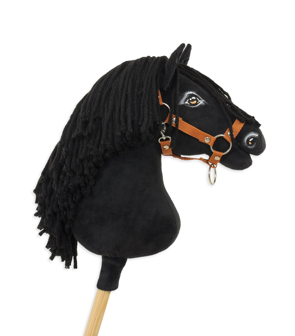 Horse on a stick Super Hobby Horse Premium - black horse A3
