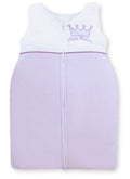 Cotton sleeping bag for children, size M, 6-12 months, TOG 2.5, all-season, Little Princess lilac
