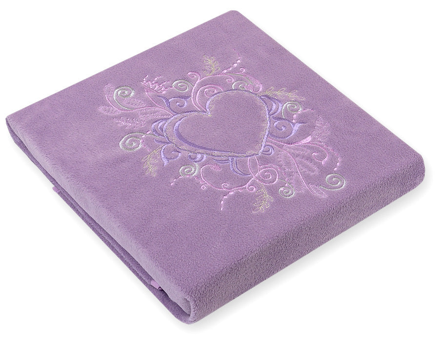 Polar fleece blanket for babies- Chic lilac