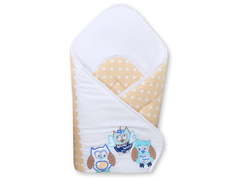 Baby nest with stiffenig- Owls Bigi Zibi & Adele beige