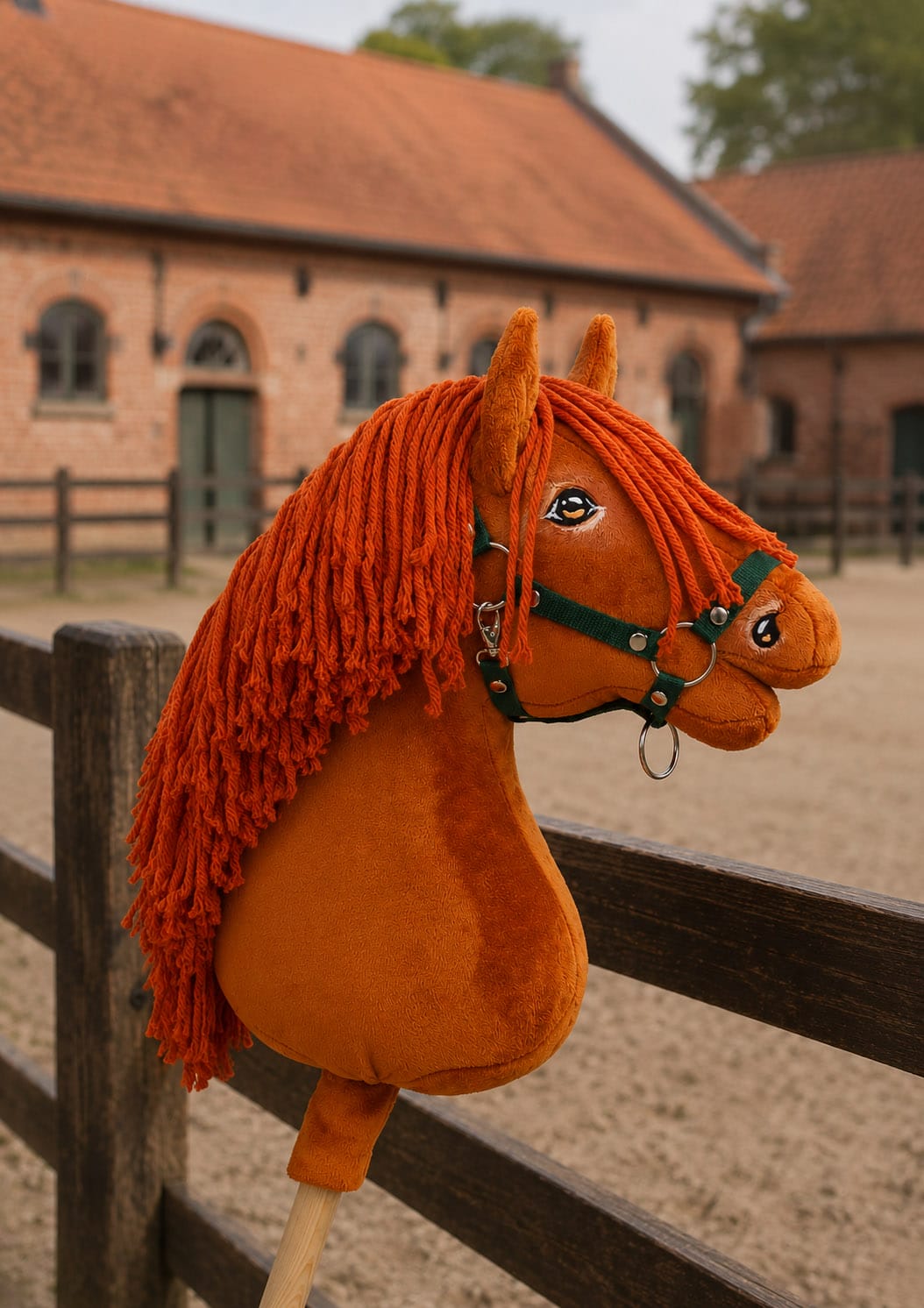 Horse on a stick Super Hobby Horse Premium - chestnut horse A3