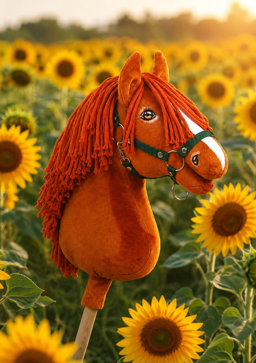 Horse on a stick Super Hobby Horse Premium - chestnut horse A3