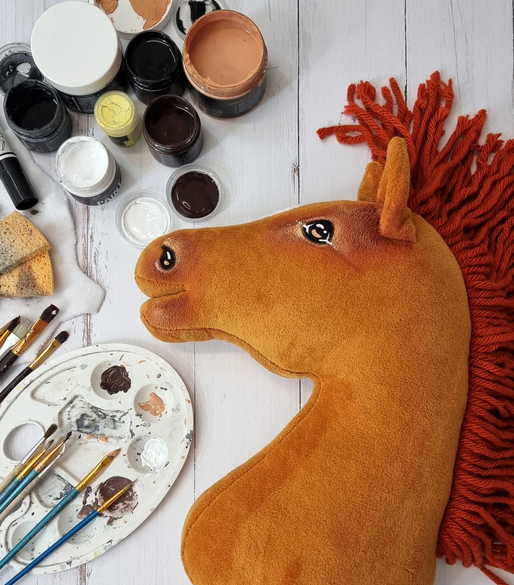 Horse on a stick Super Hobby Horse Premium - chestnut horse A3