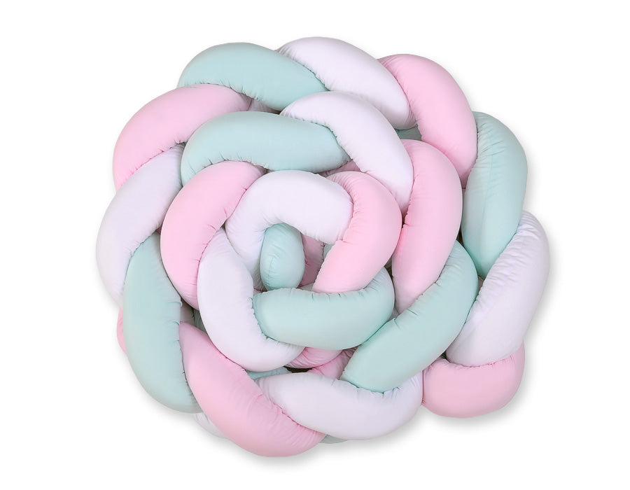 Knot bumper XXL- white-pink-mint