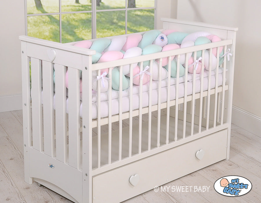 Knot bumper XXL- white-pink-mint