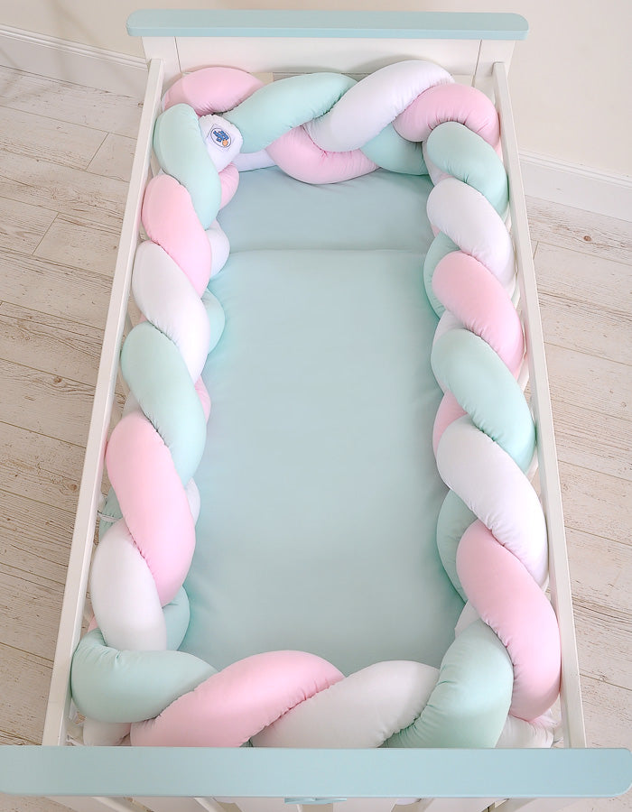 Knot bumper XXL- white-pink-mint
