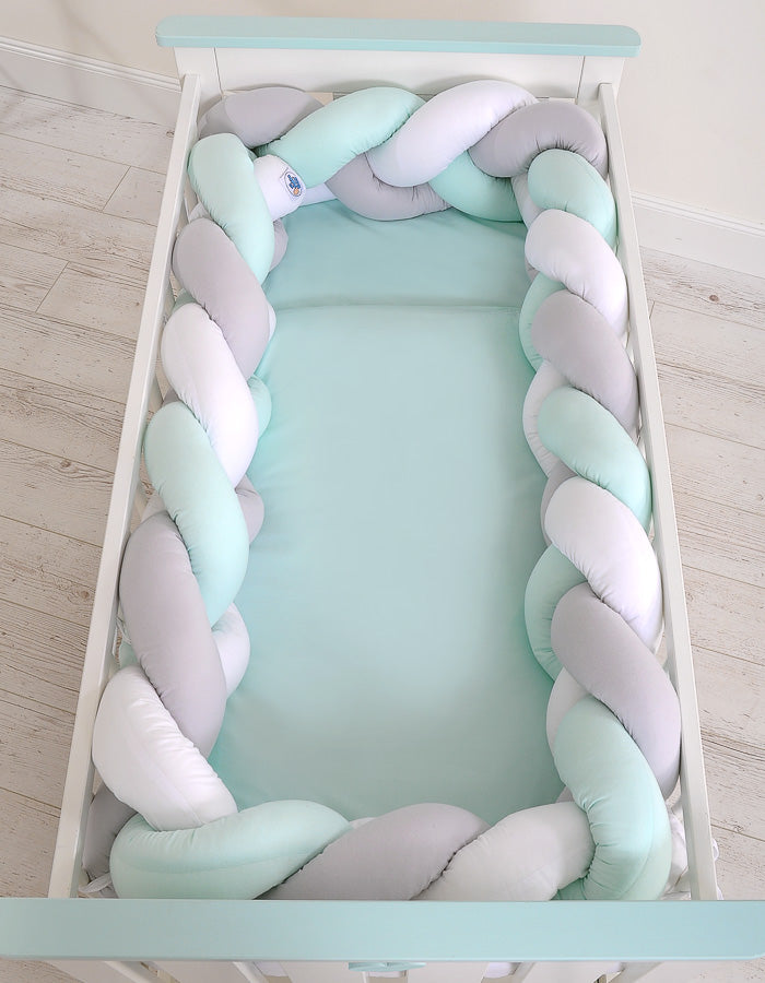 Knot bumper XXL- white-gray-mint