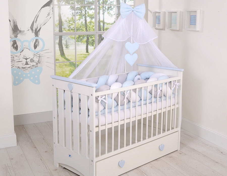 Knot bumper XXL- white-gray - blue