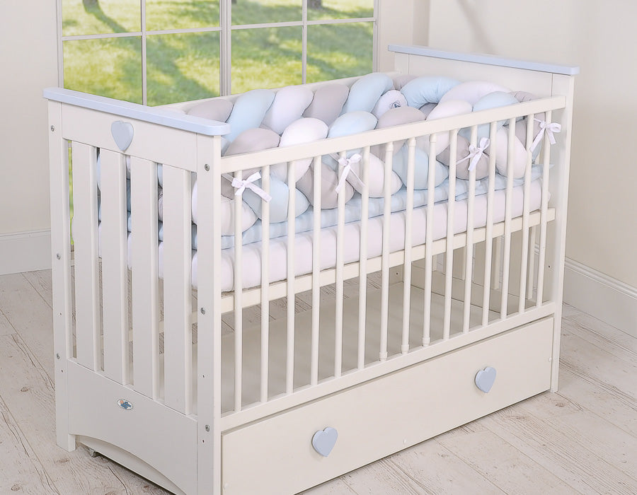 Knot bumper XXL- white-gray - blue
