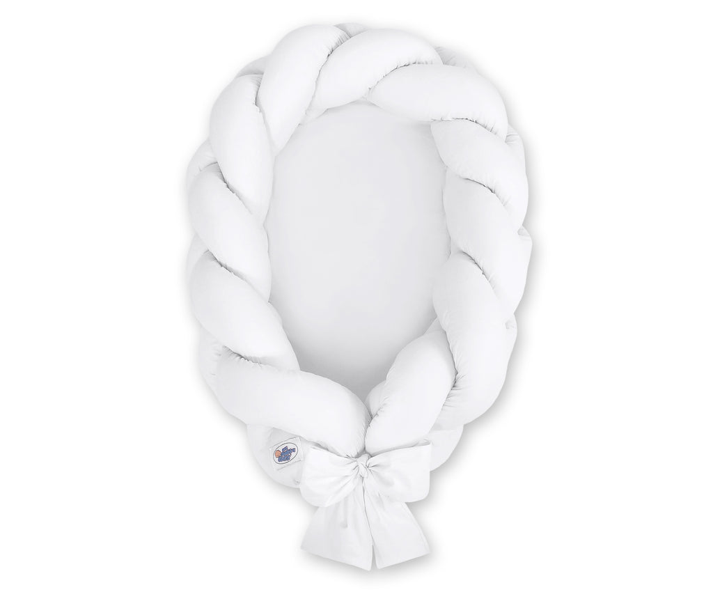 Braided baby nest 2 in 1 - white
