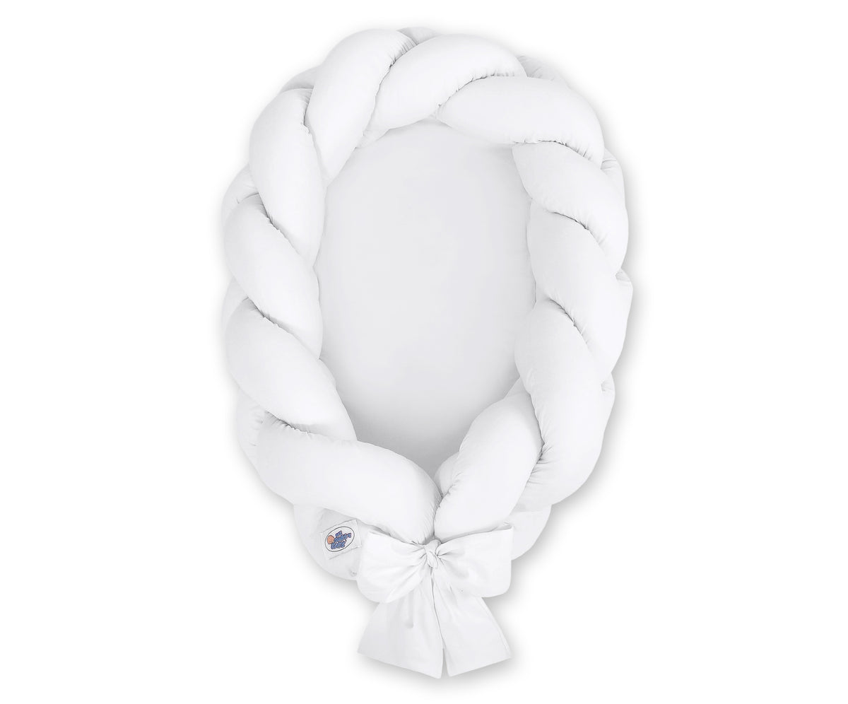 Braided baby nest 2 in 1 - white