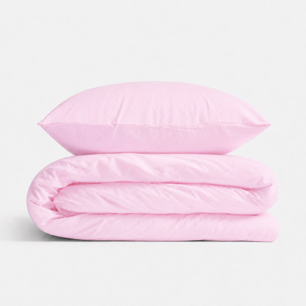 Cotton children's bedding set 2 pieces pillowcase 60x40 cm and duvet cover 135x100 cm - pink