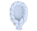 Braided baby nest 2 in 1- niebieski