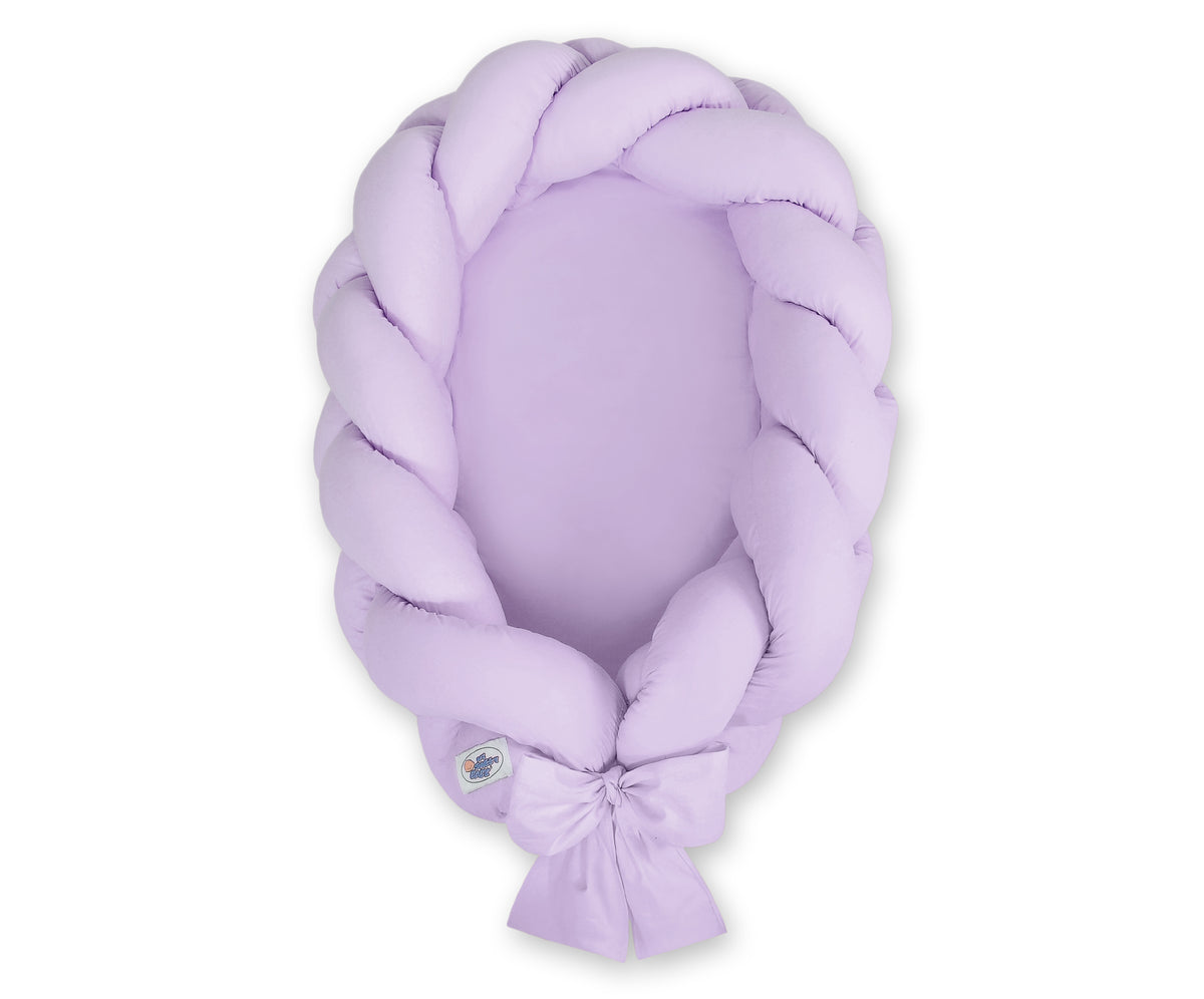 Braided baby nest 2 in 1- lilac