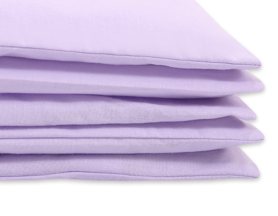 Cotton children's bedding set 2 pieces pillowcase 60x40 cm and duvet cover 135x100 cm - lilac