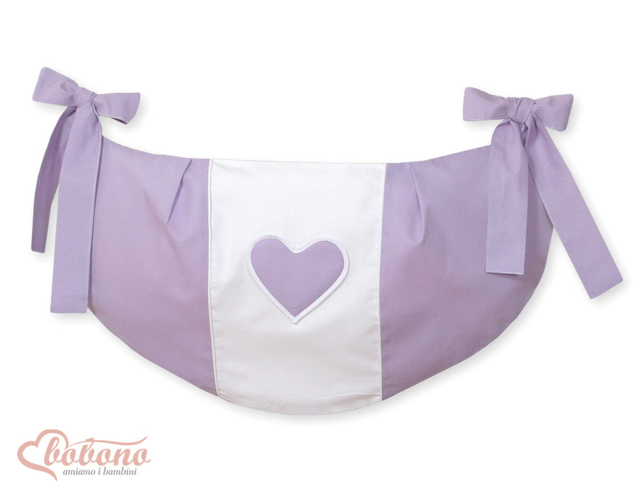 Toys bag- Hanging Hearts lilac