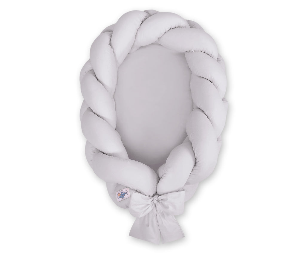 Braided baby nest 2 in 1 - gray