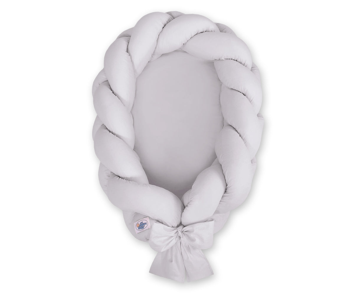 Braided baby nest 2 in 1 - gray