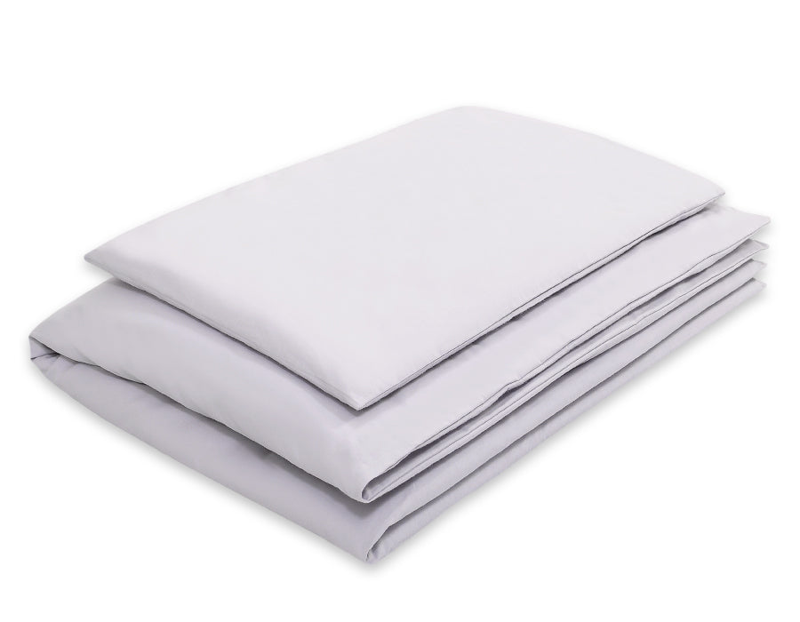 Cotton children's bedding set 2 pieces pillowcase 60x40 cm and duvet cover 135x100 cm - gray
