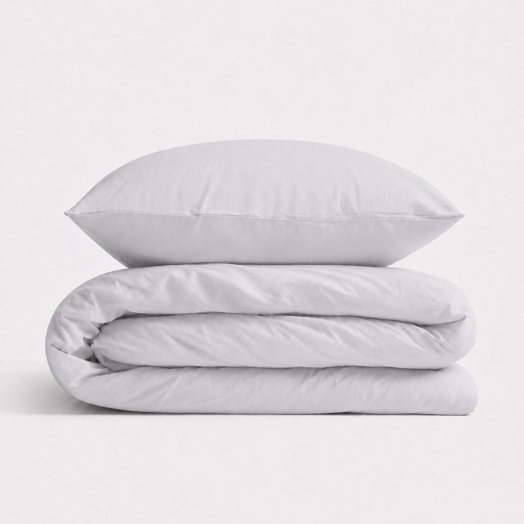Cotton children's bedding set 2 pieces pillowcase 60x40 cm and duvet cover 135x100 cm - gray