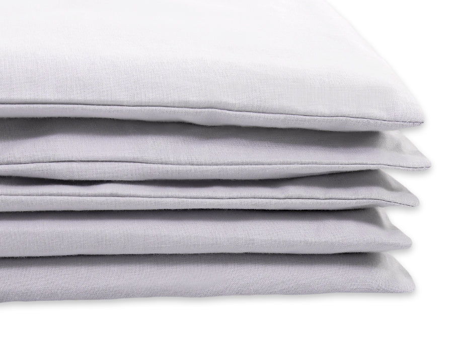Cotton children's bedding set, 2 pieces, pillowcase 60x40 cm and duvet cover 120x90 cm - gray