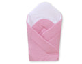 Babynest with stiffening- Hanging Hearts dark pink checkered