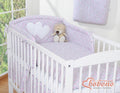 Bedding set 3-pcs 135x100 - Hanging Hearts little pink flowers