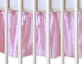Dust Ruffle-Masking flounce 140x70cm- Hanging Hearts white dots on pink