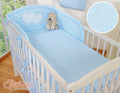 Bedding set 3-pcs 135x100 - Hanging Hearts blue strips