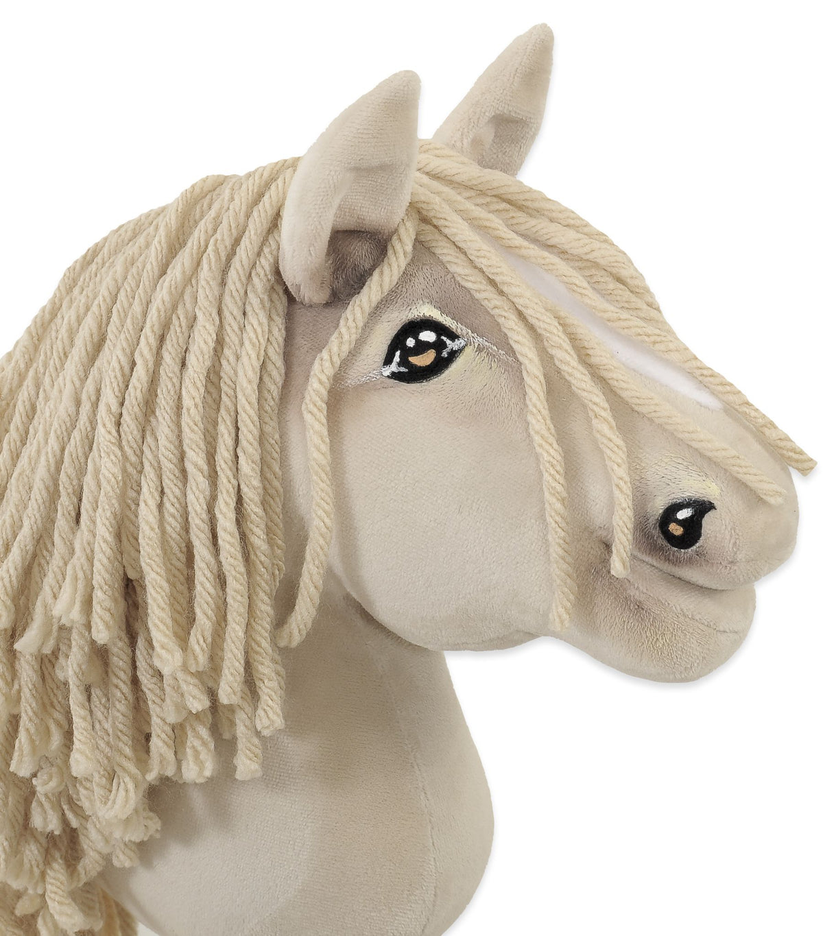 Horse on a stick Super Hobby Horse Premium cremello horse A5