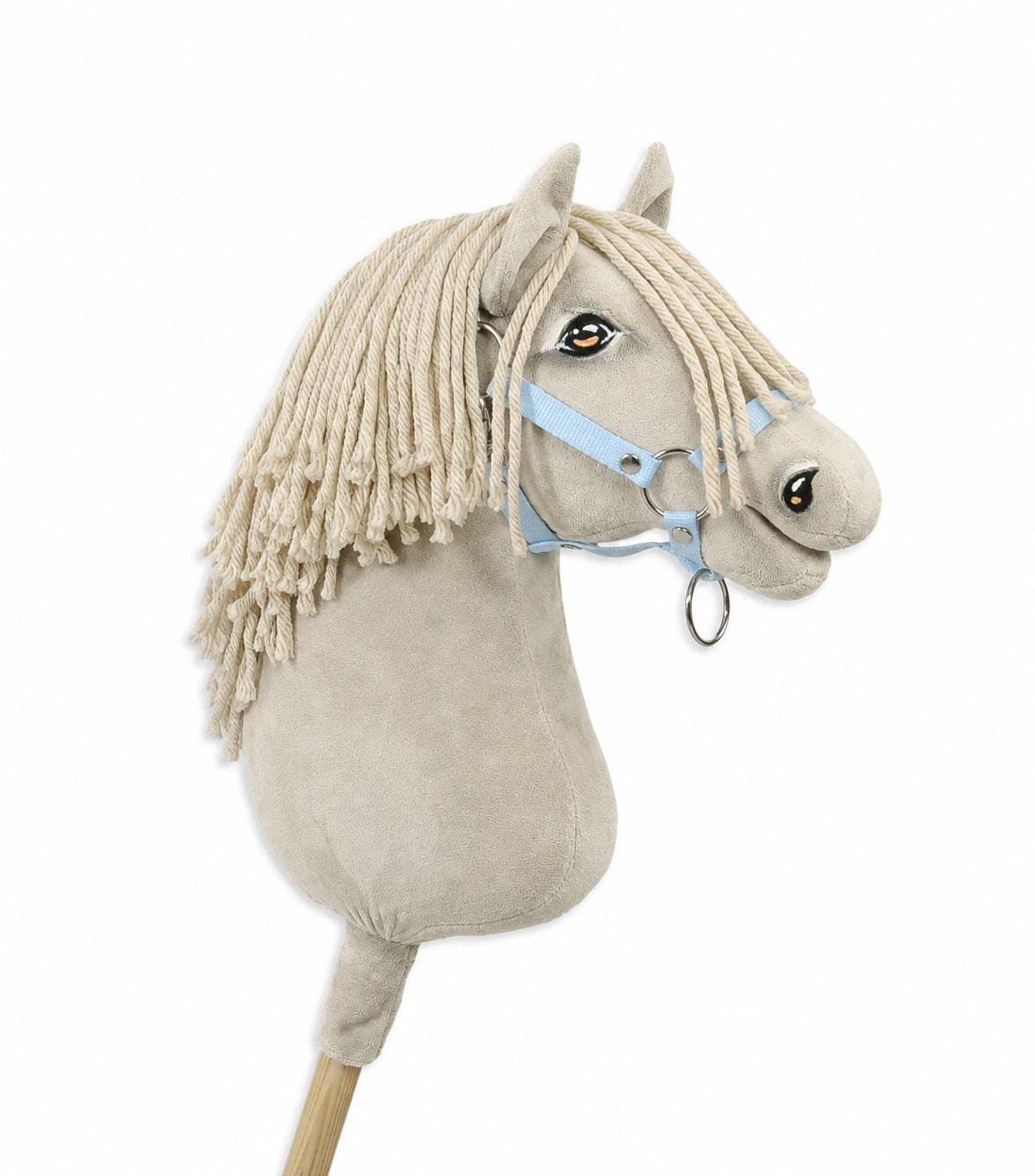 Horse on a stick Super Hobby Horse Premium - cremello horse A3