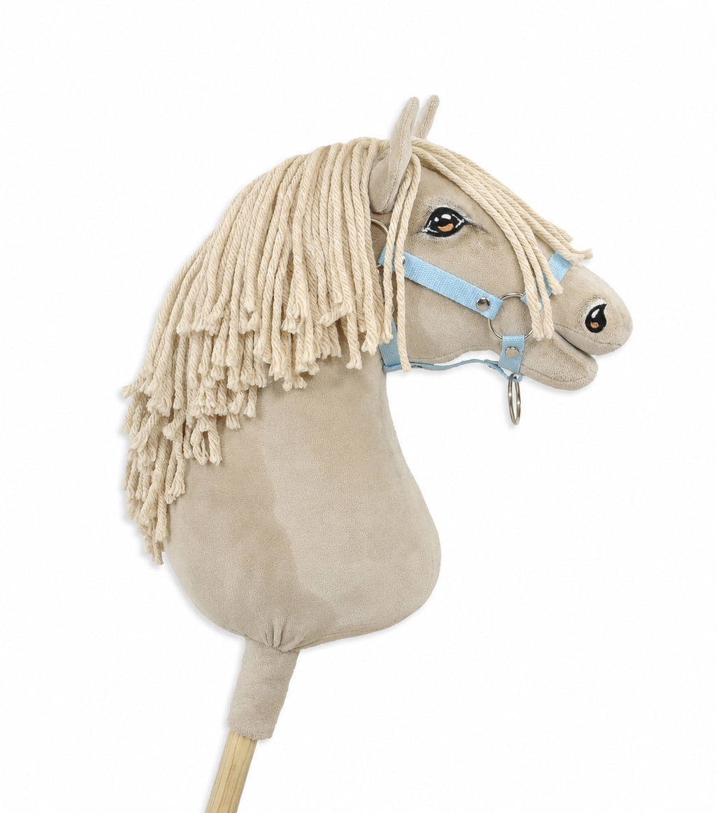 Horse on a stick Super Hobby Horse Premium - cremello horse A3