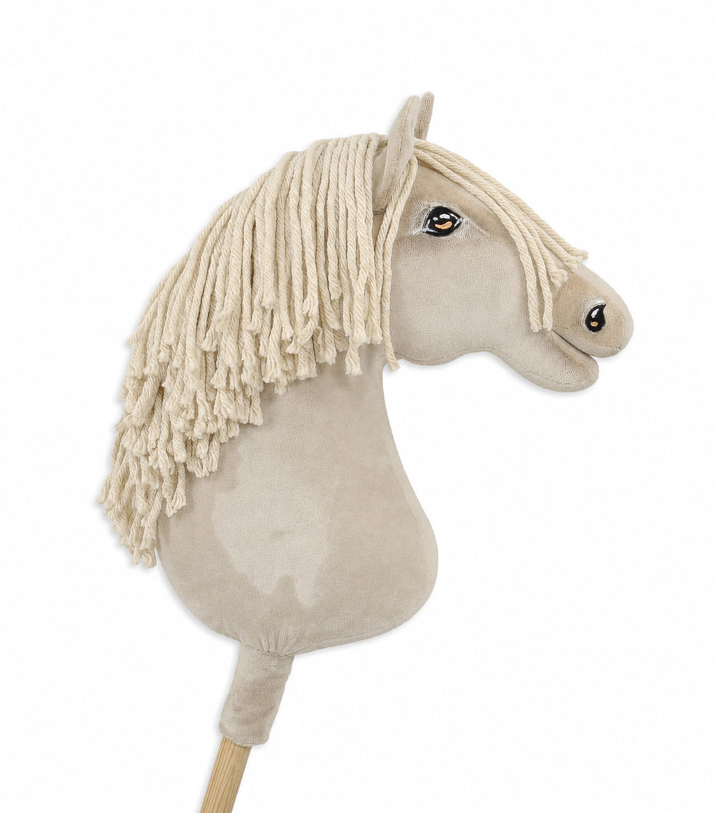 Horse on a stick Super Hobby Horse Premium - cremello horse A3