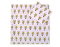 Pram bedding set with duvet and pillow 2pcs - Yellow zebras