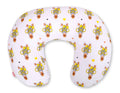 Breastfeeding Pillow Nursing Croissant Pillow, removable, Hands-Free Feeding- yellow zebras