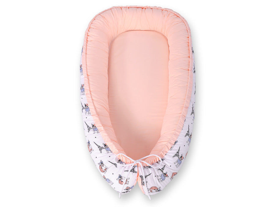 Baby nest double-sided Premium Cocoon for infants BOBONO- little doggies